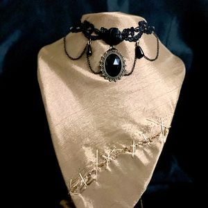 Goth Choker/ Lace Choker/ Vintage Choker